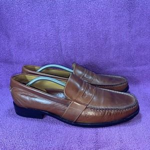 Cole Haan Pinch Grand Penny Loafer Brown Leather Mens Size 10 Shoes